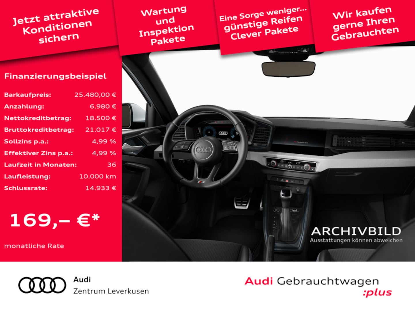 Bild über Audi A1 Sportback S line 35 TFSI S tronic - für weitere Informationen kontaktieren Sie den Audi Partner