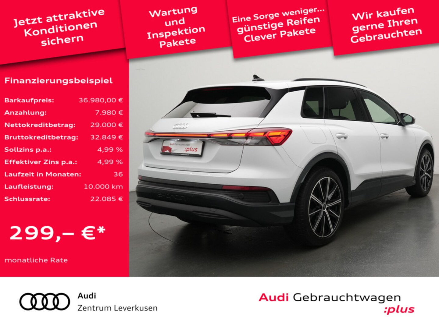 Bild über Audi Q4 e-tron 40 e-tron 150 kW - für weitere Informationen kontaktieren Sie den Audi Partner