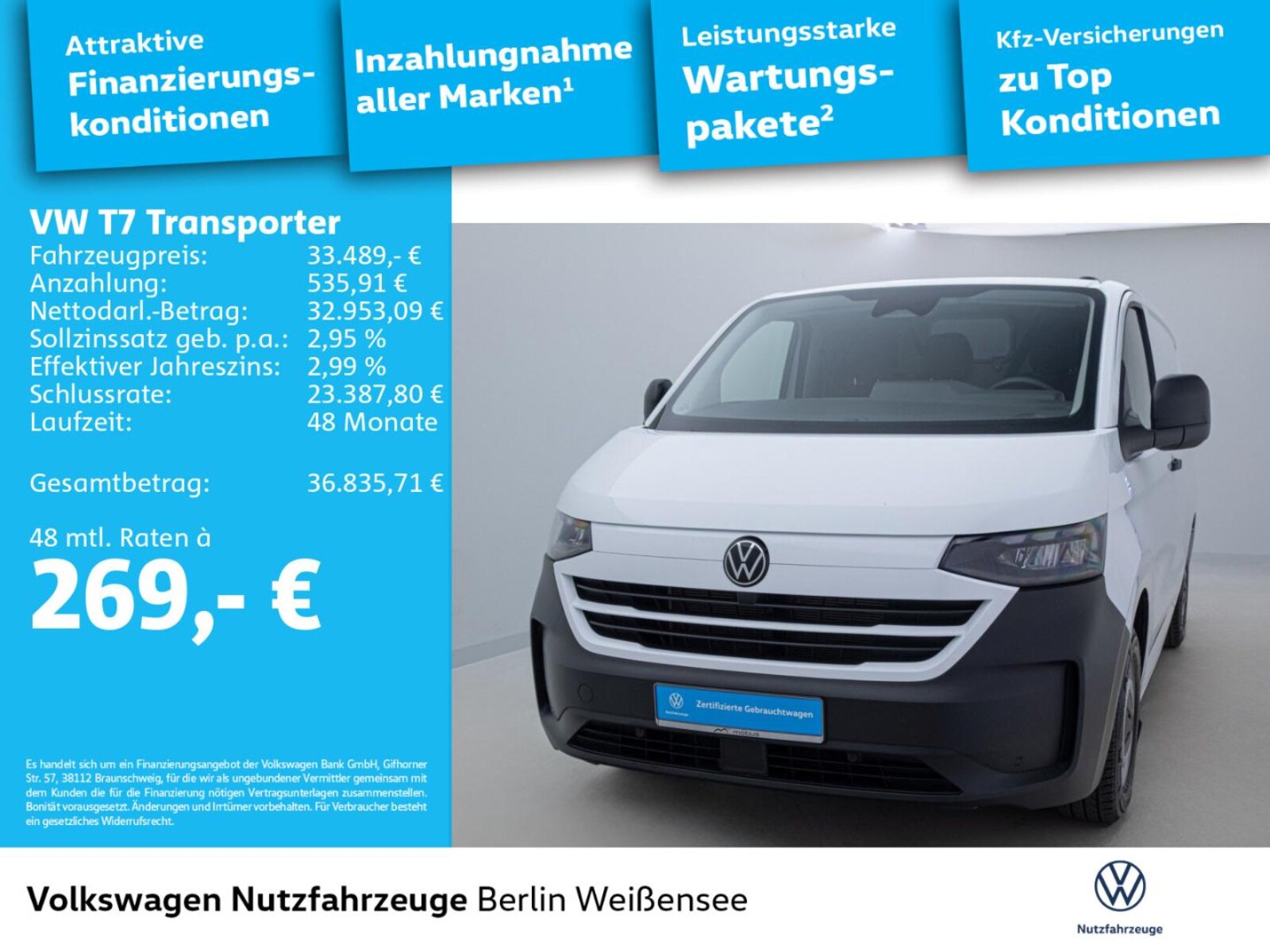 Volkswagen Transporter Kasten kurzer Radstand – Bild 2