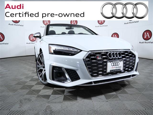 Used 2024 Audi S5 Cabriolet Premium Plus with VIN WAUW4GF54RN008044 for sale in Richfield, Minnesota