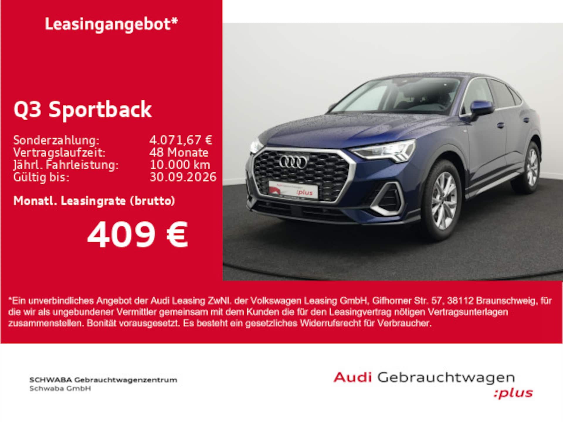 Audi Q3 Sportback S line