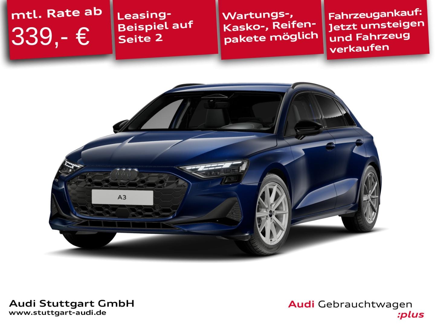 Bild über Audi A3 Sportback TFSI 85 kW S tronic - für weitere Informationen kontaktieren Sie den Audi Partner