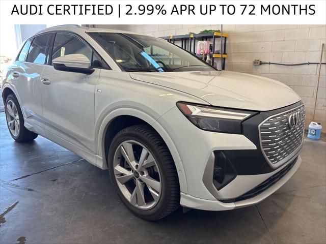 Certified 2023 Audi Q4 e-tron Premium Plus with VIN WA1L2BFZ3PP069012 for sale in Parker, CO