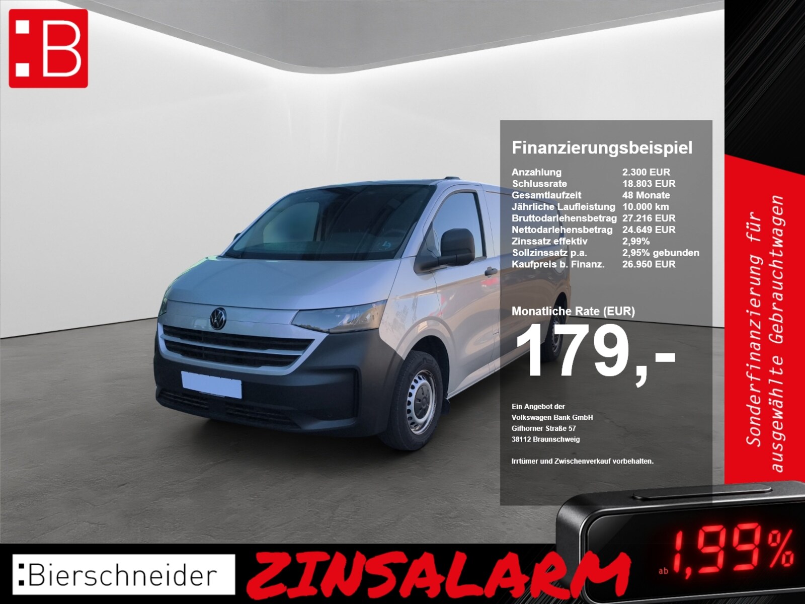 Volkswagen Transporter Kasten langer Radstand