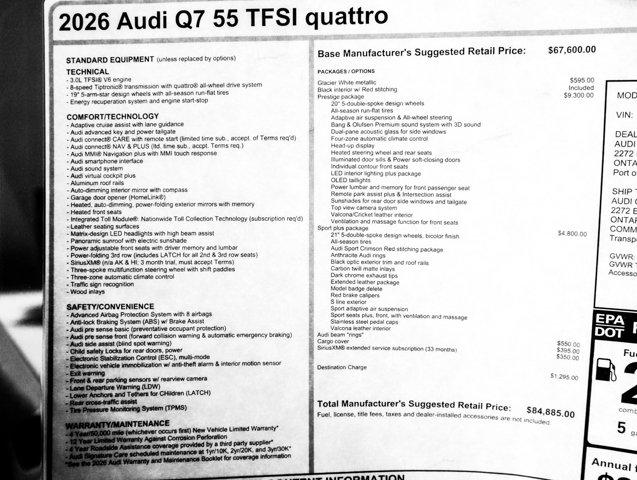 2026 Audi Q7 Prestige - Photo 35