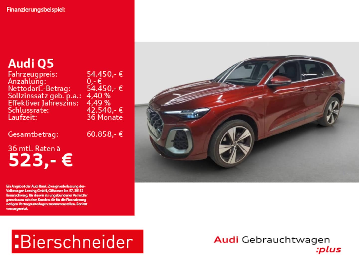 Bild über Audi Q5 SUV TFSI quattro 150 kW S tronic - für weitere Informationen kontaktieren Sie den Audi Partner