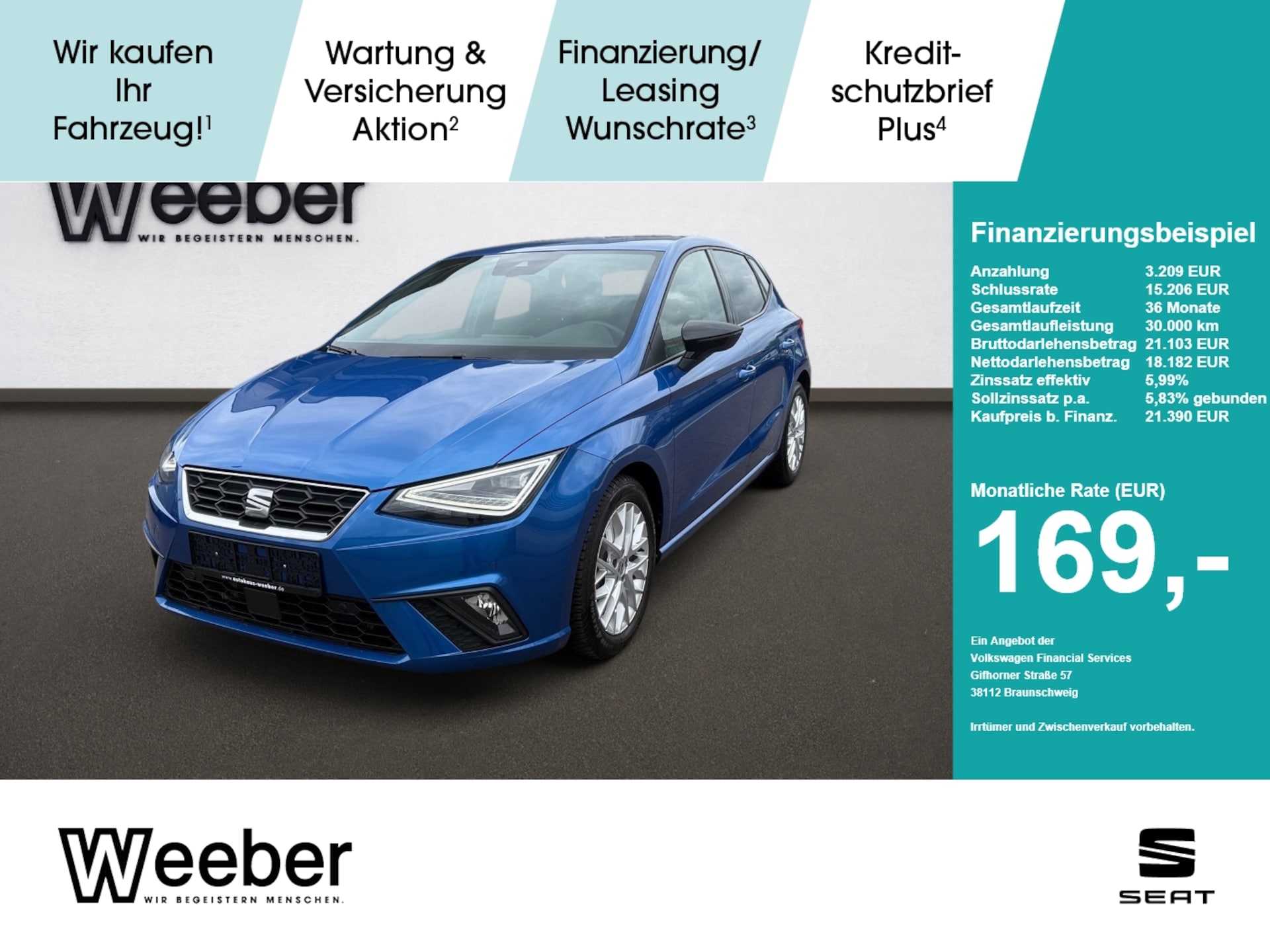 Seat Ibiza 2025 — *NAVI*LED*APP CONNECT*KEYLESS*KAMERA*SHZ*ACC*