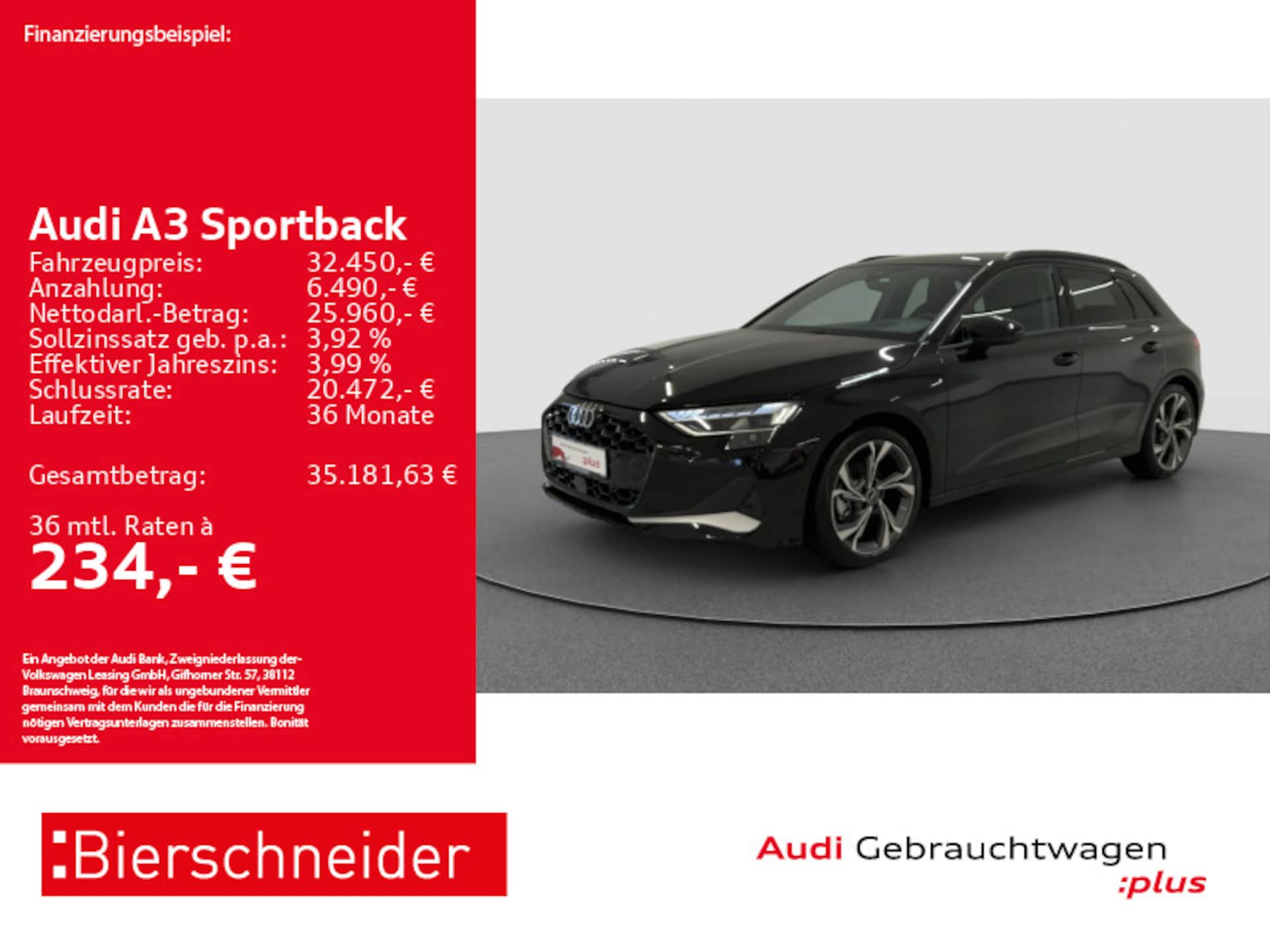 Audi A3 Sportback Advanced