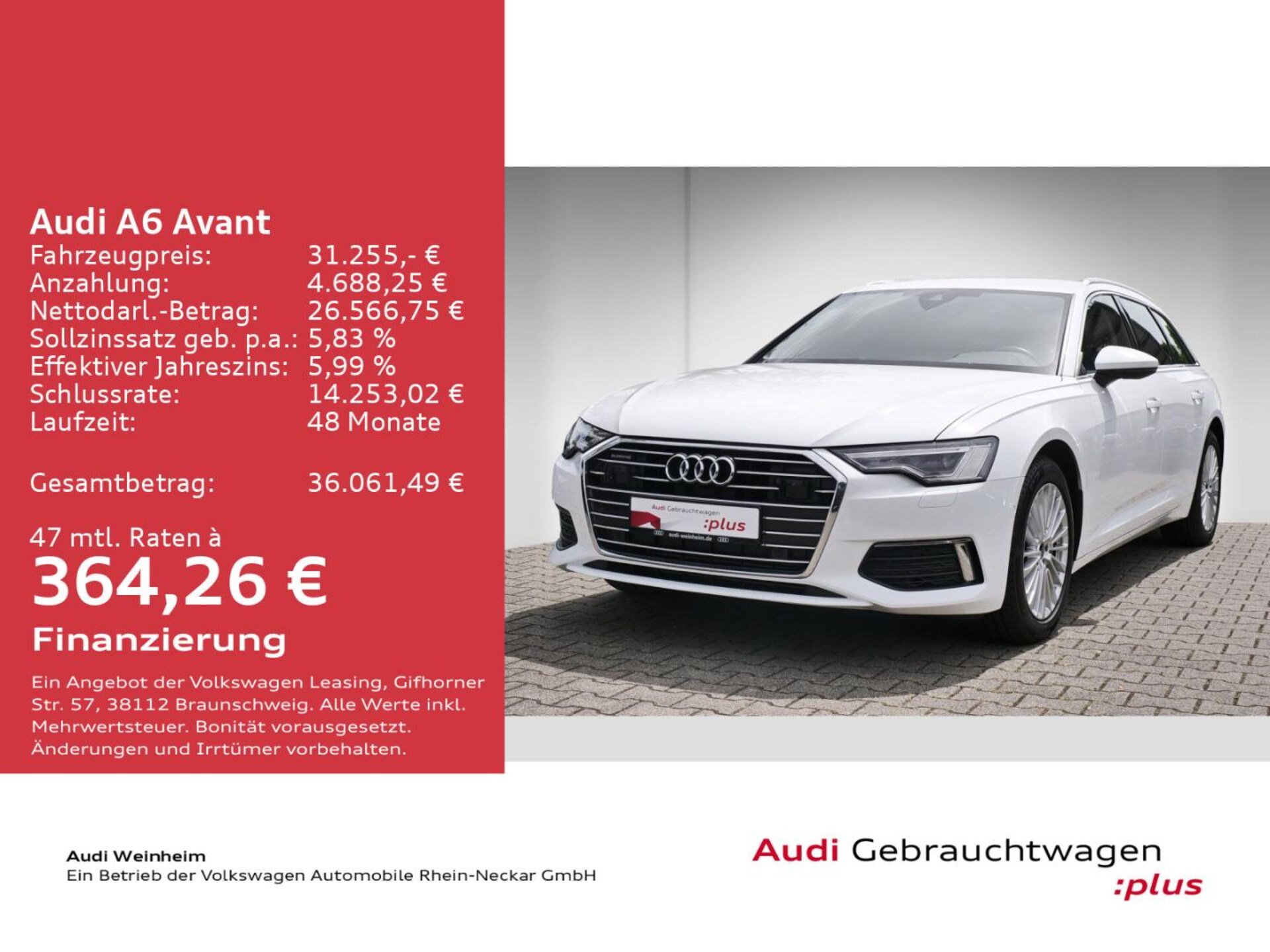 Audi A6 Avant TFSI e Design