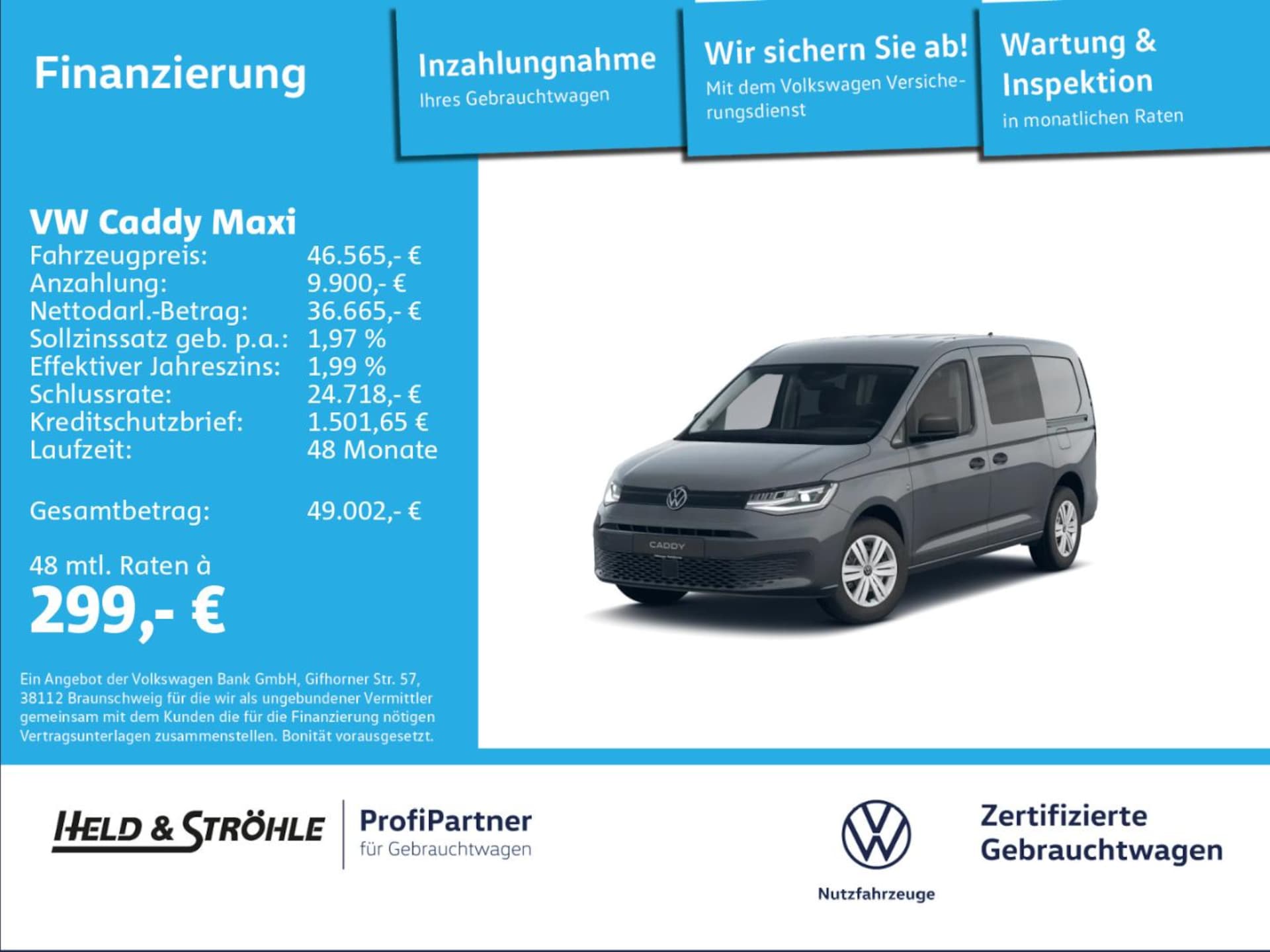 Volkswagen Caddy Maxi Kombi Flexible