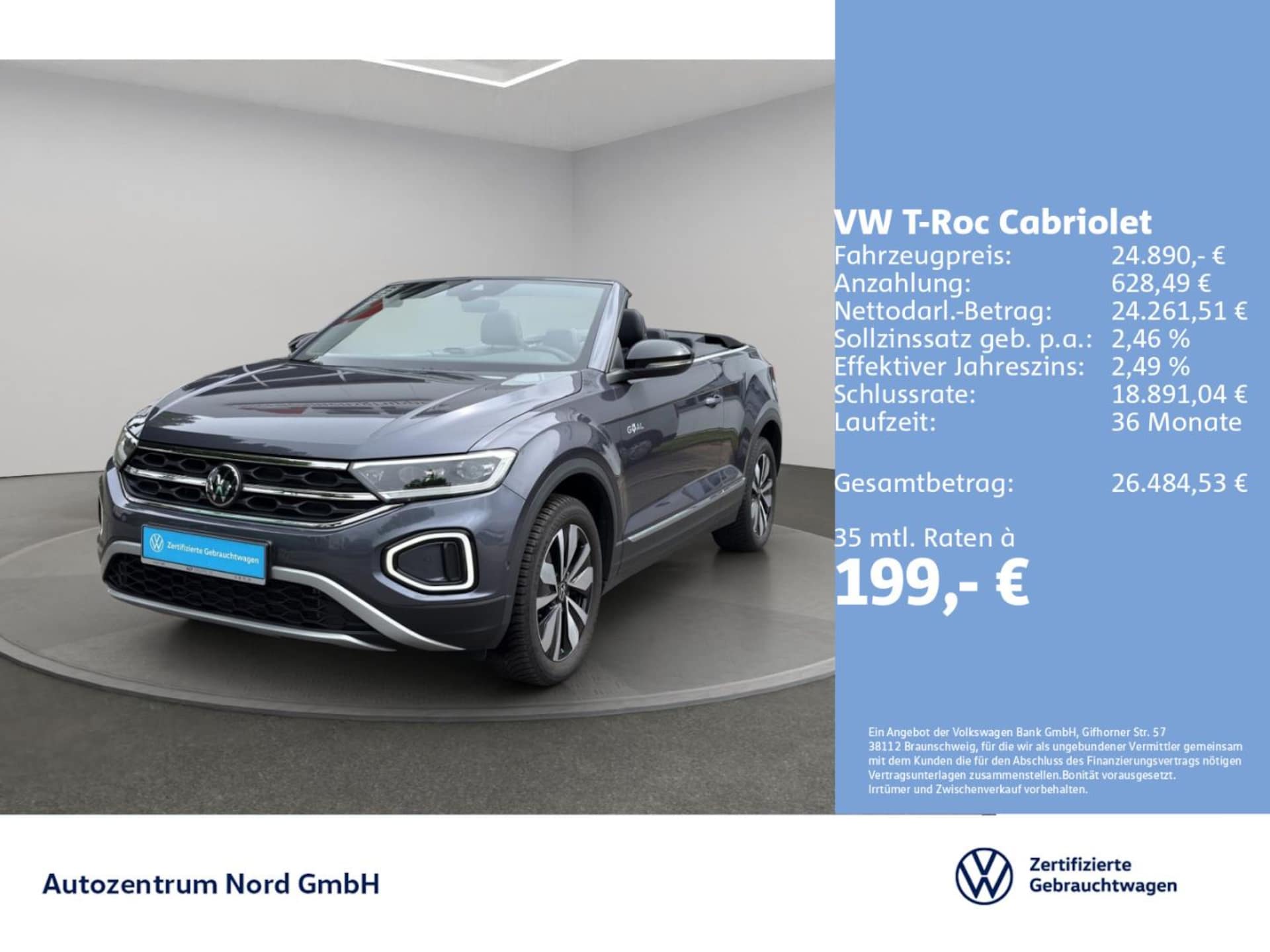 Volkswagen T-Roc Cabriolet Style