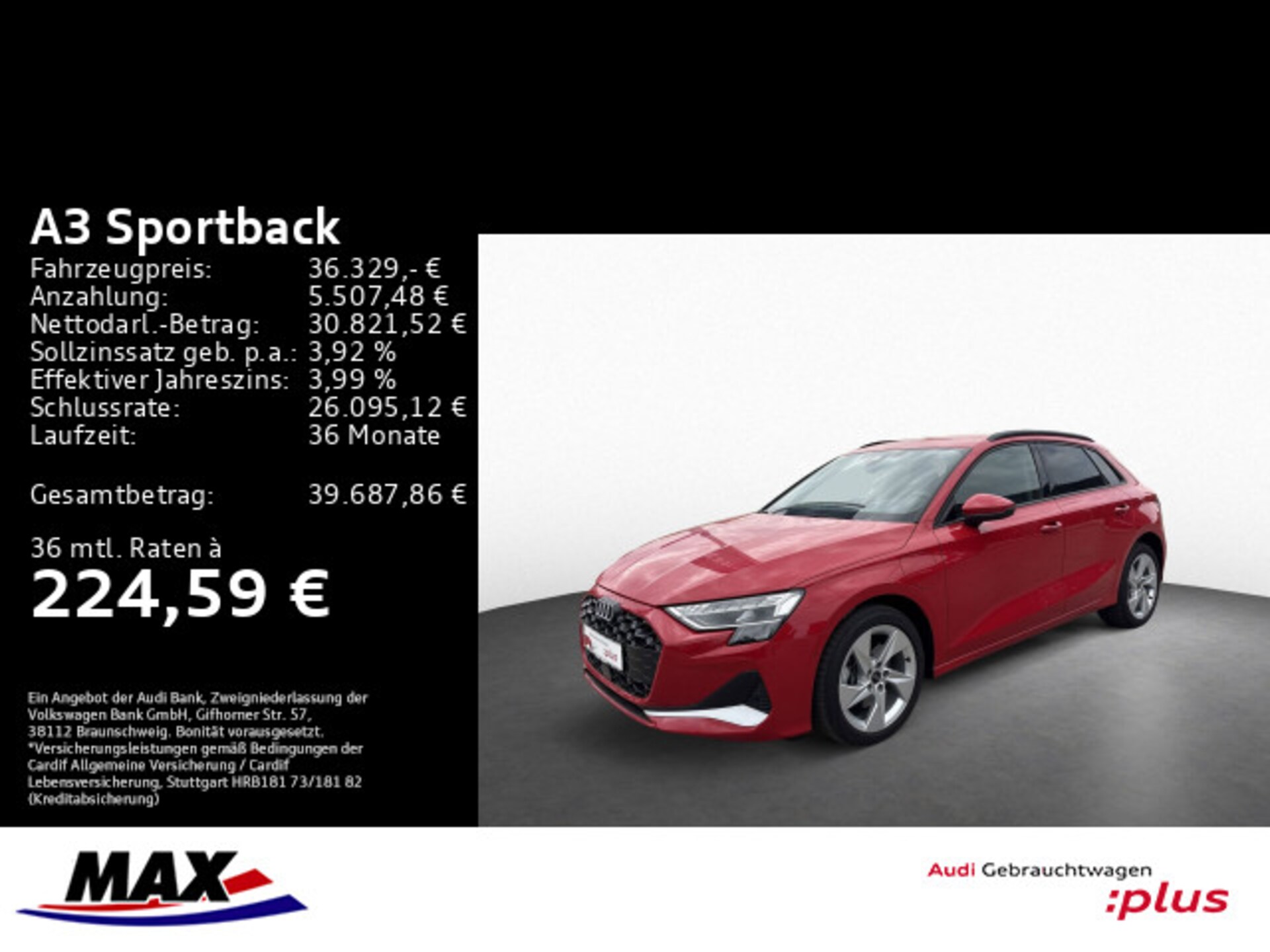 Audi A3 Sportback TFSI e Advanced