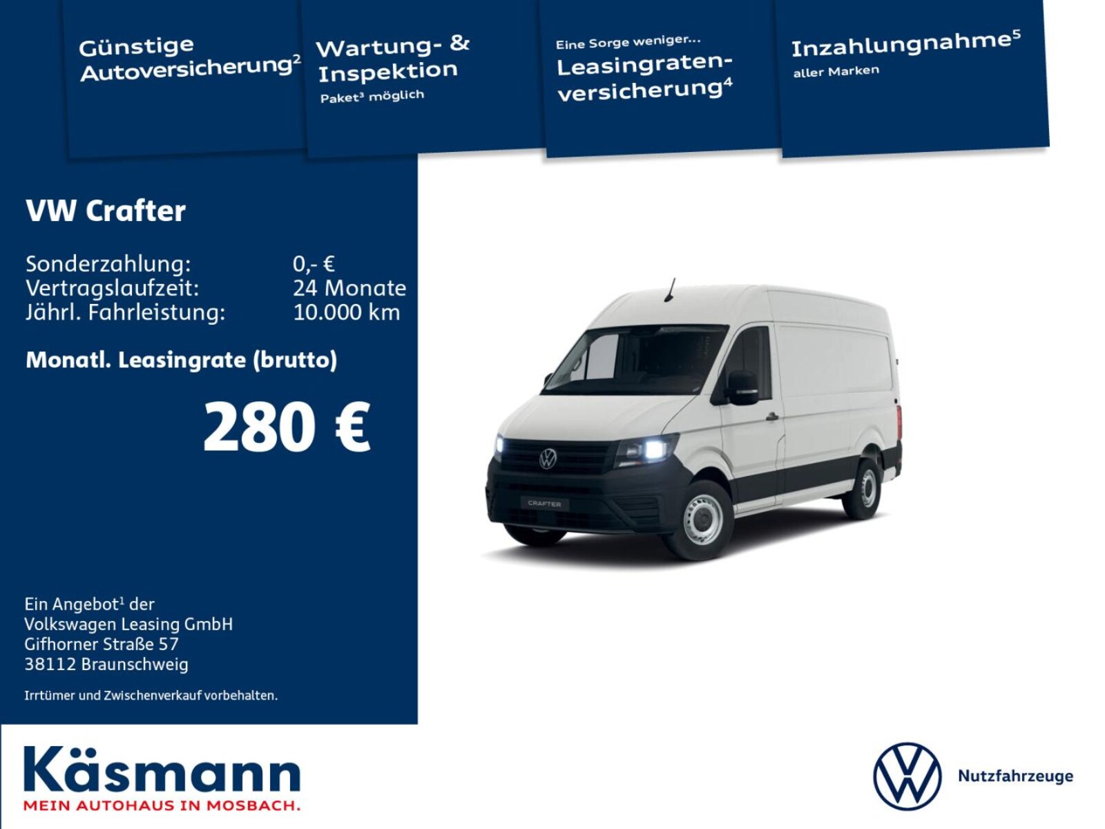 Volkswagen Crafter Kasten mittlerer Radstand – Bild 2