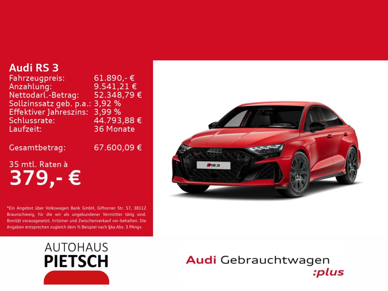 Audi RS 3 Limousine – Bild 2