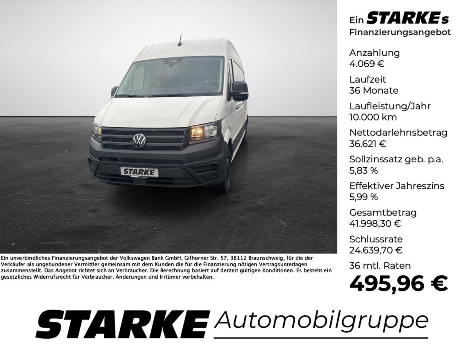 Volkswagen Crafter Kasten langer Radstand