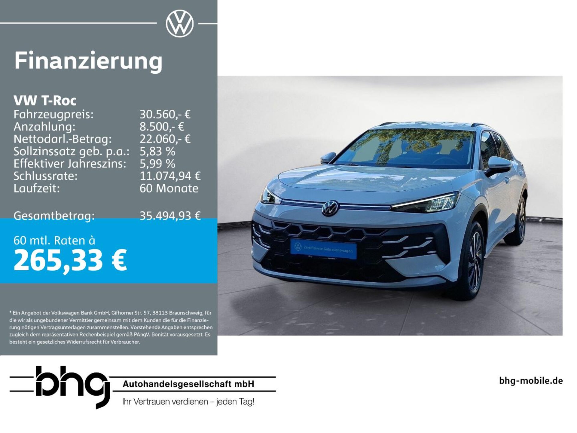Volkswagen T-Roc Life