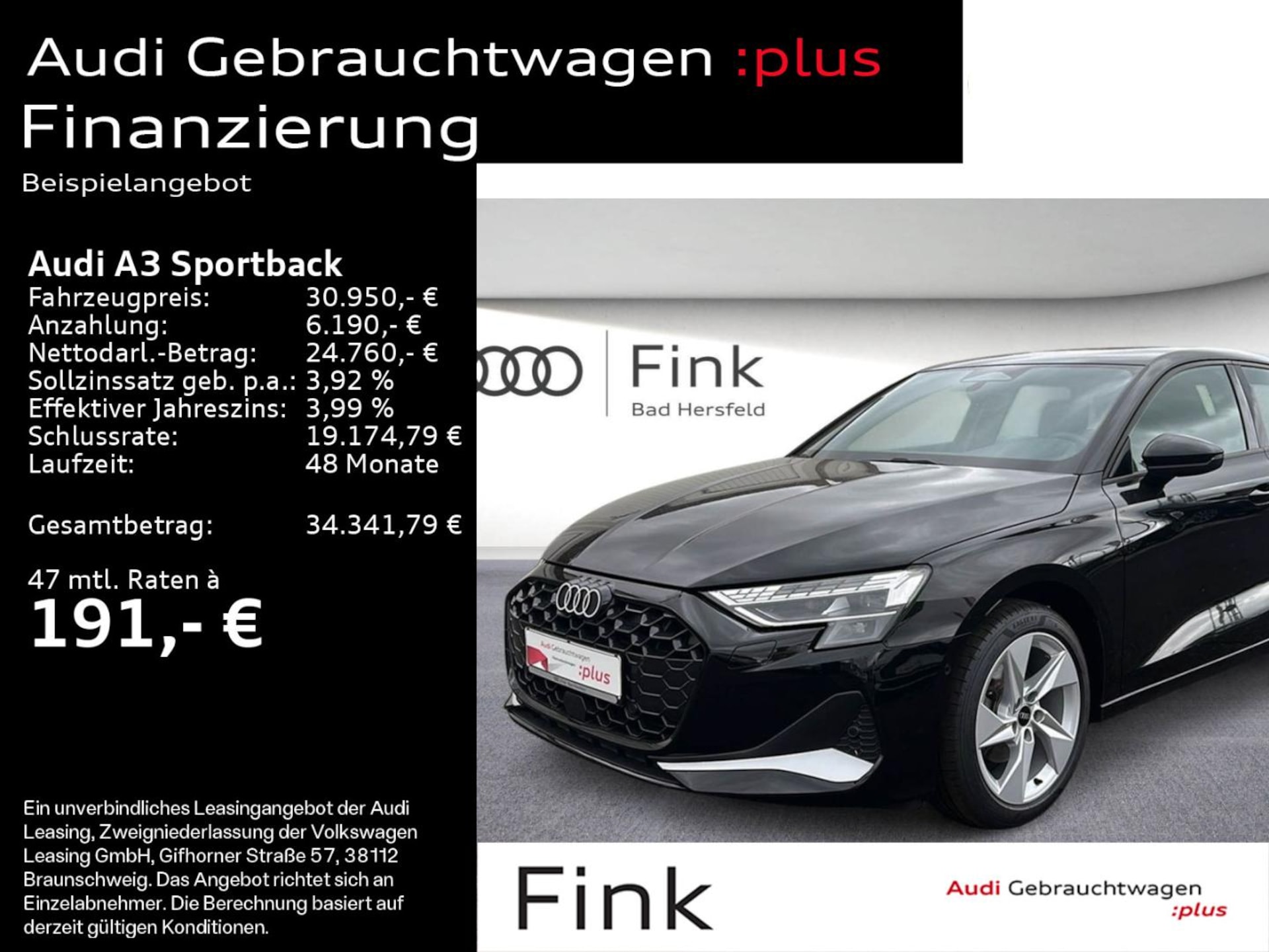 Audi A3 Sportback Advanced