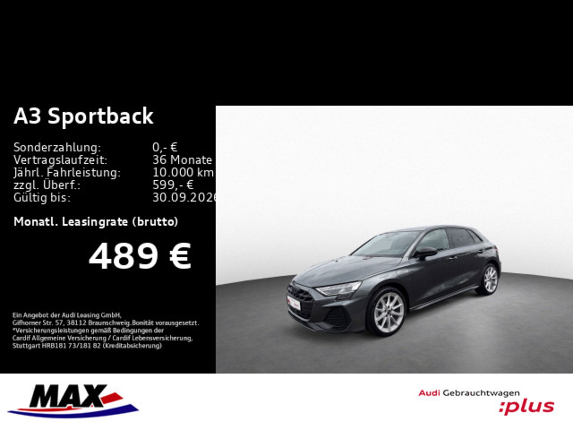 Audi A3 Sportback TFSI e S line