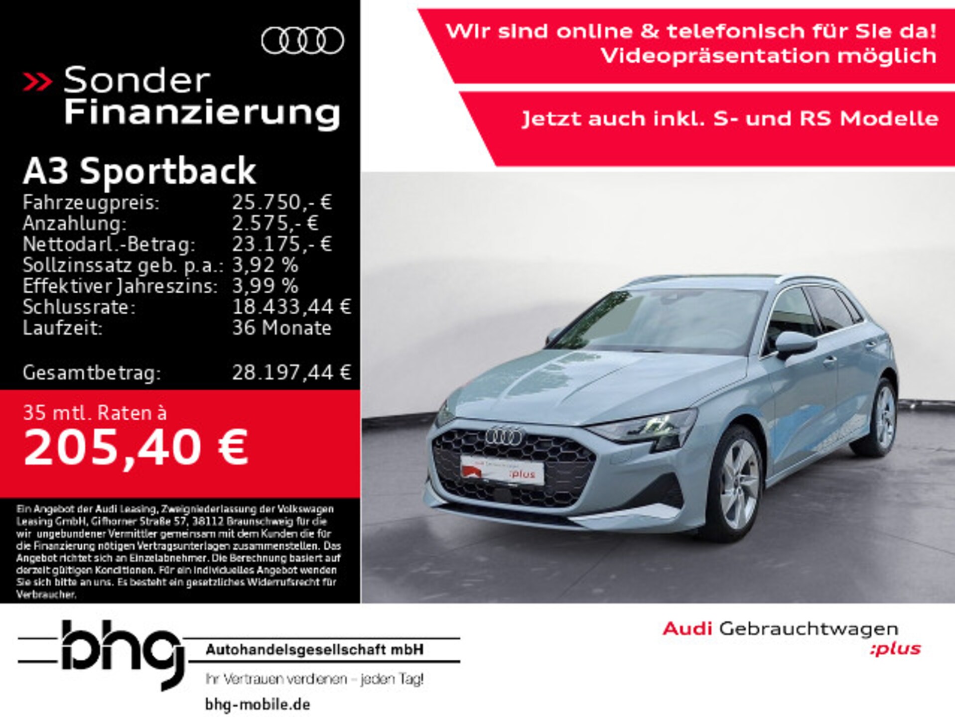 Audi A3 Sportback Advanced