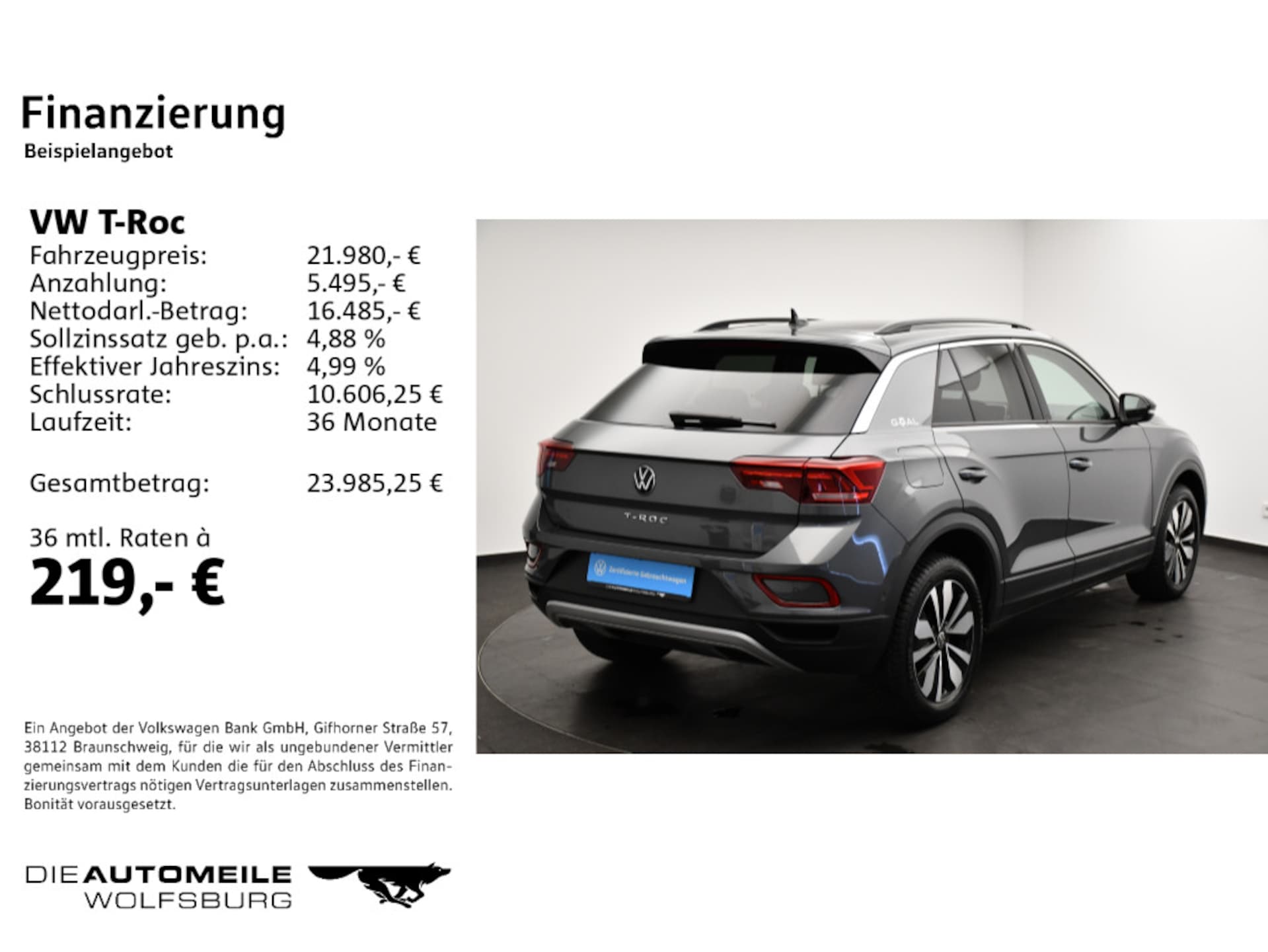 Volkswagen T-Roc Goal