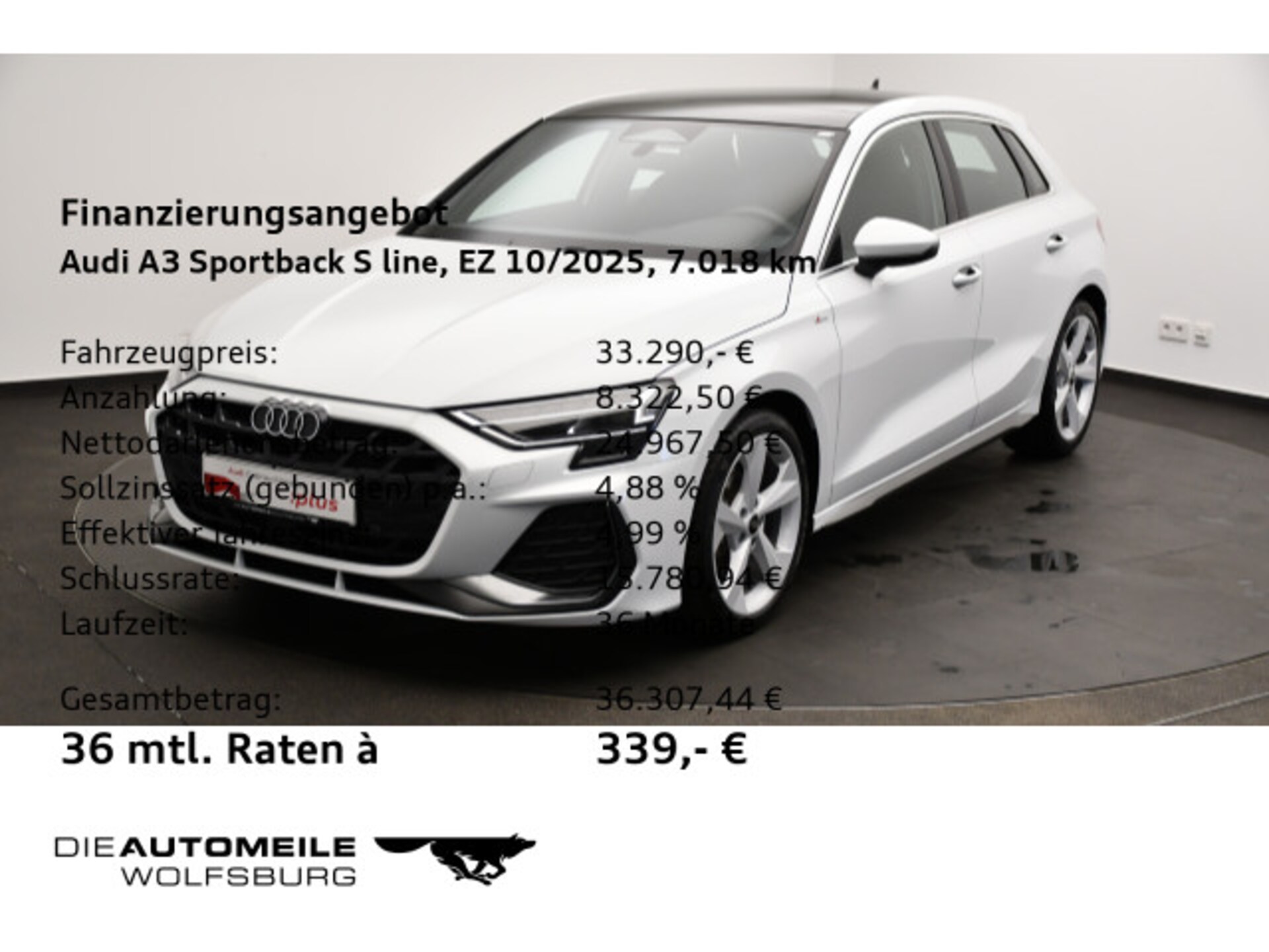 Audi A3 Sportback S line