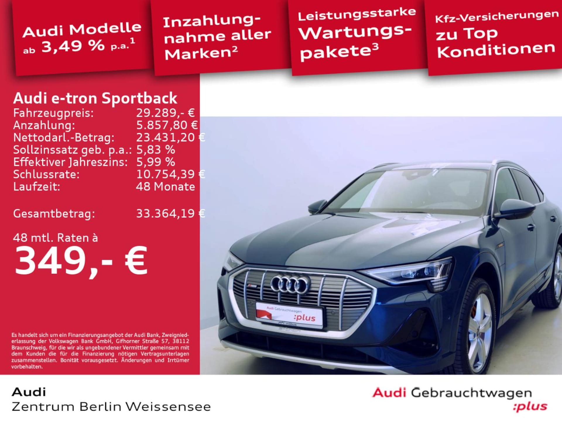 Audi e-tron Sportback S line