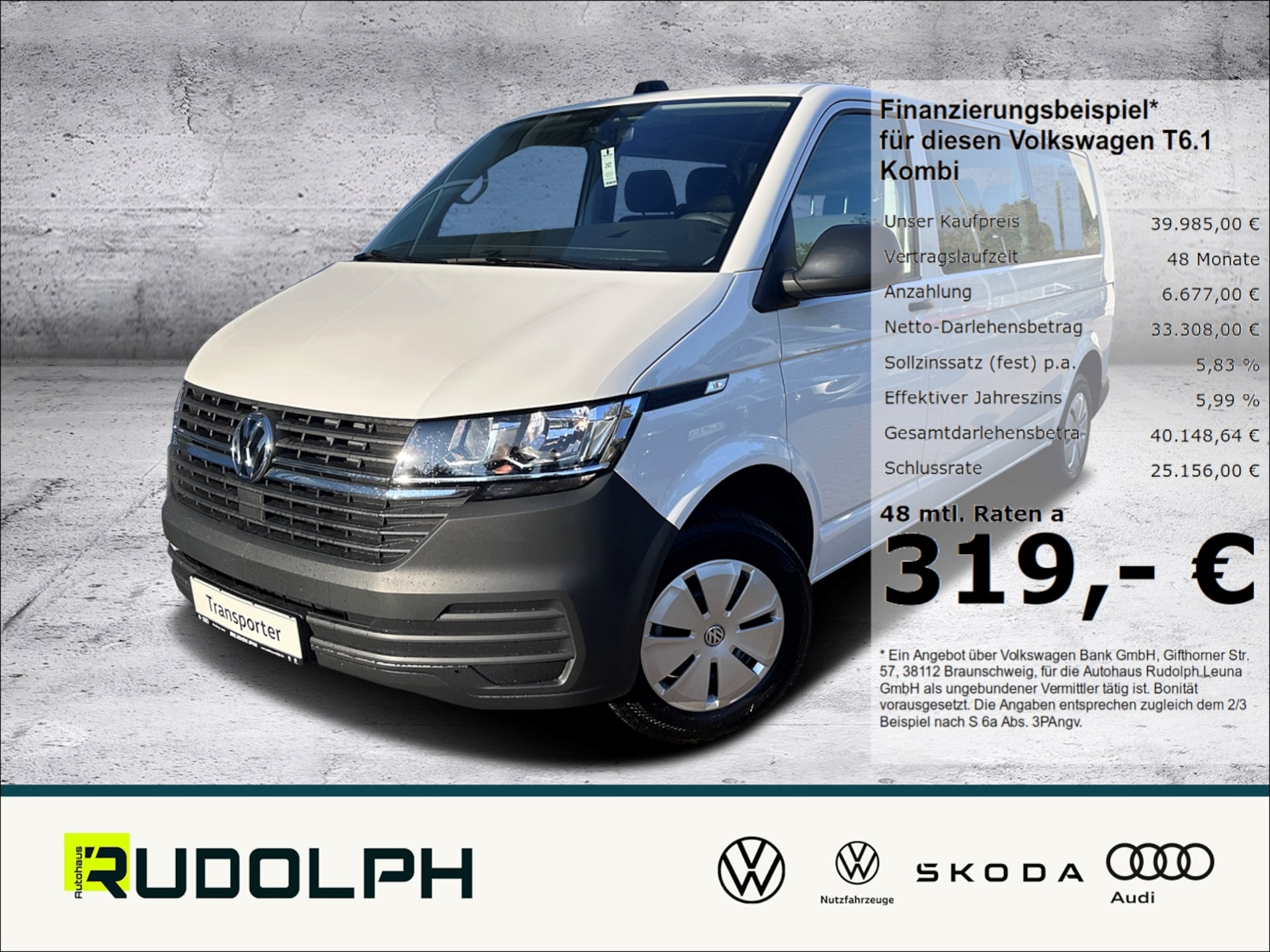 Volkswagen T6.1 Transporter Kombi langer Radstand