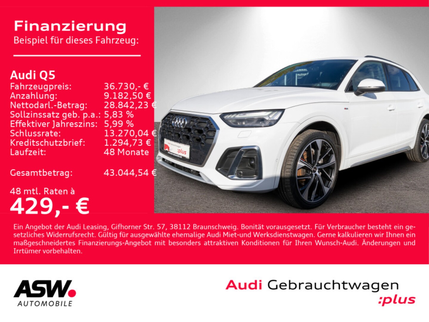 Bild über Audi Q5 40 TDI quattro S tronic - für weitere Informationen kontaktieren Sie den Audi Partner