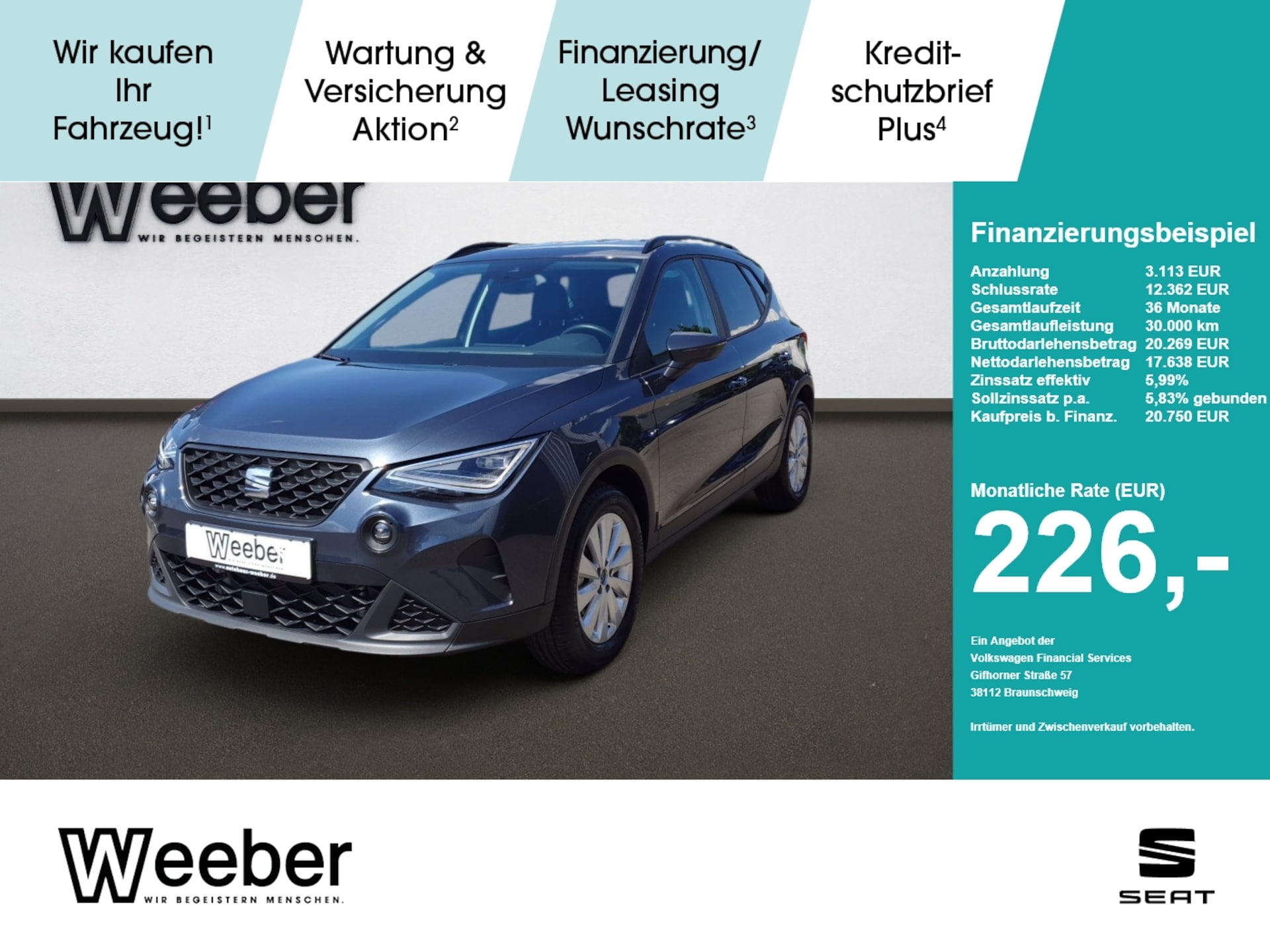 Seat Arona 2025 — *AHK*APP CONNECT*AHZ*LED*ACC* AHK