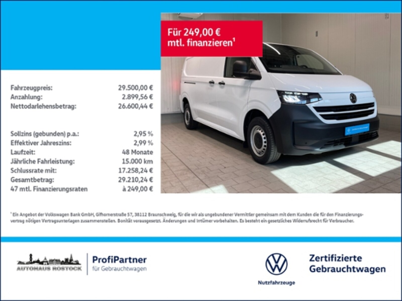 Volkswagen Transporter Kasten langer Radstand