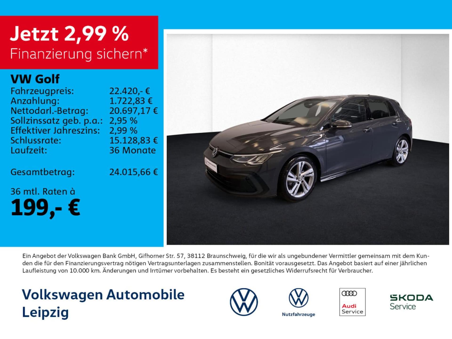 Volkswagen Golf — Volkswagen Golf Golf VIII 1.5 eTSI R-Line *ACC*DSG*SHZ*APP*
