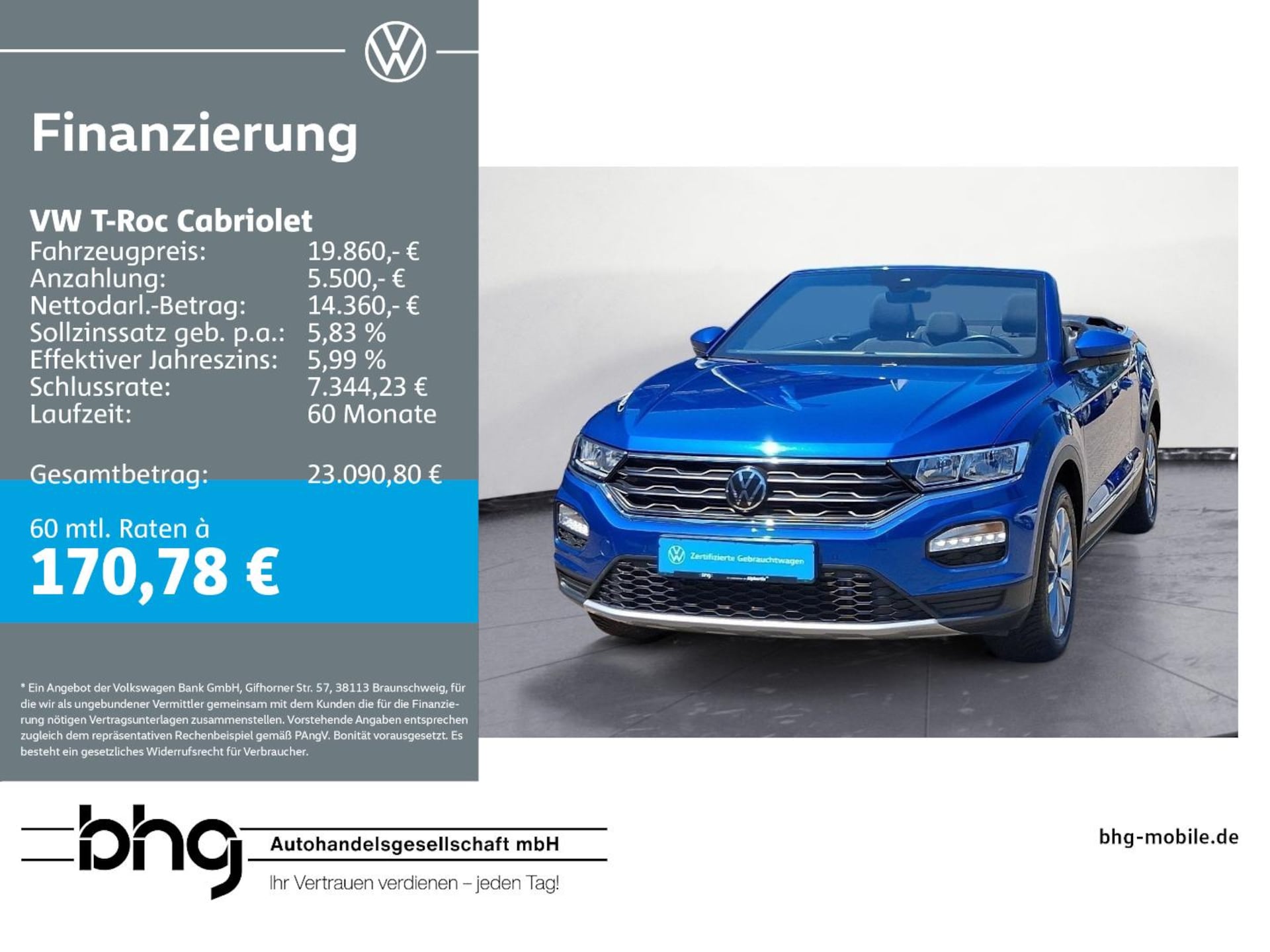 Volkswagen T-Roc Cabriolet Style