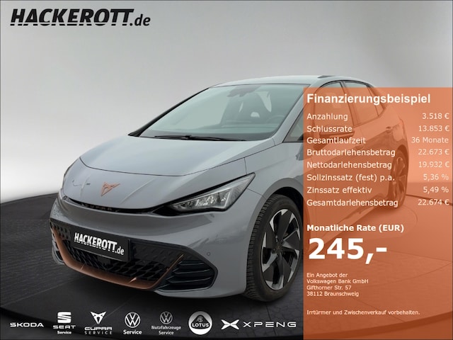 CUPRA Born Aktion 3,99% eff.Zins *inkl. Batterie Zertifikat* 150 kW 58kWh PDC v+h (GW-B013791)