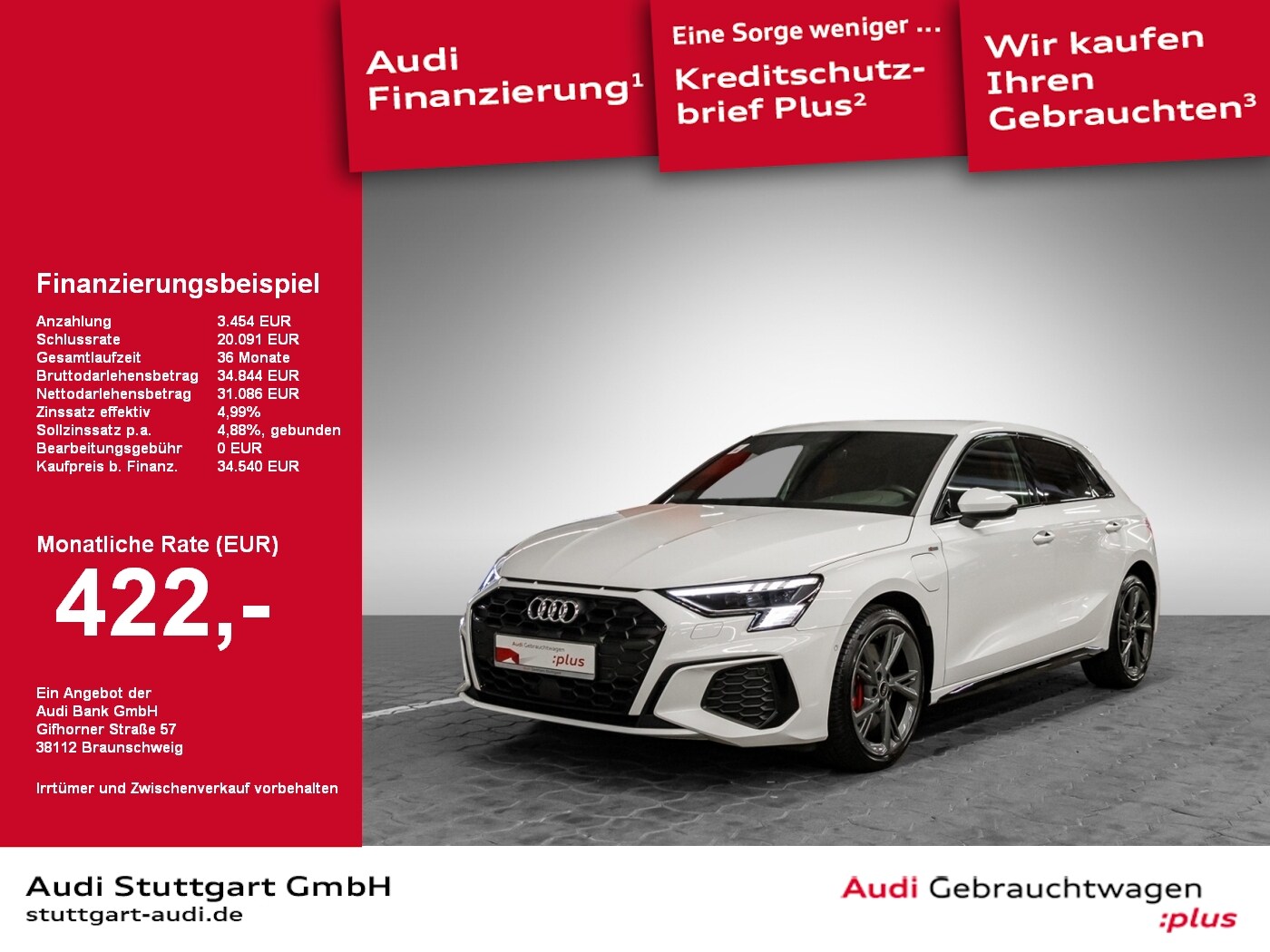 Image about Audi A3 Sportback TFSI e 45 TFSI e S tronic