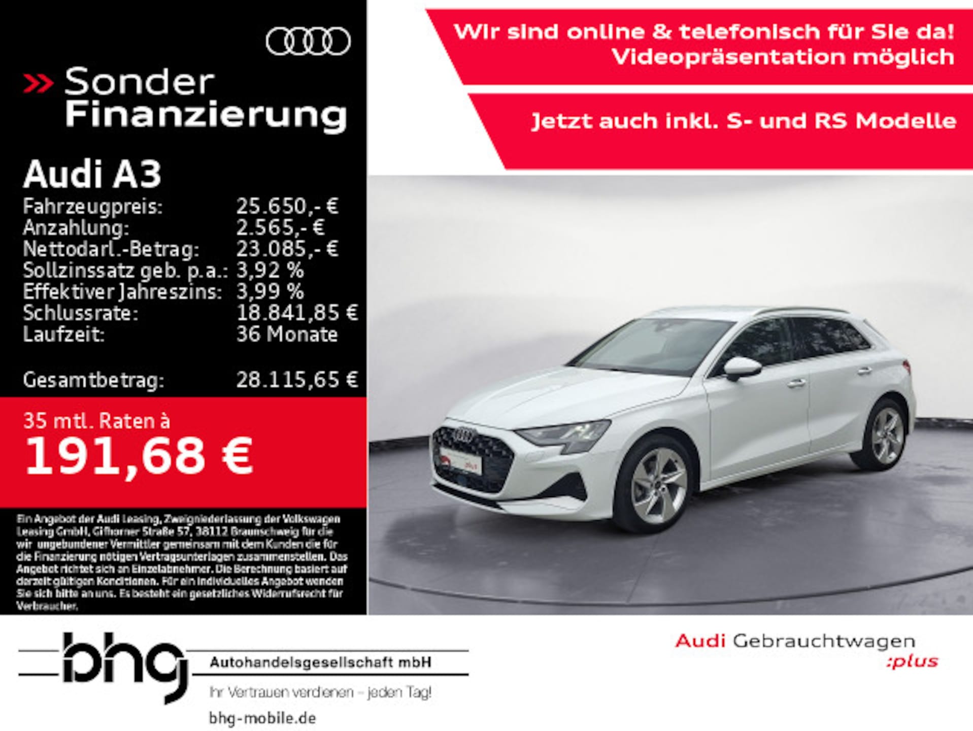 Audi A3 Sportback Advanced