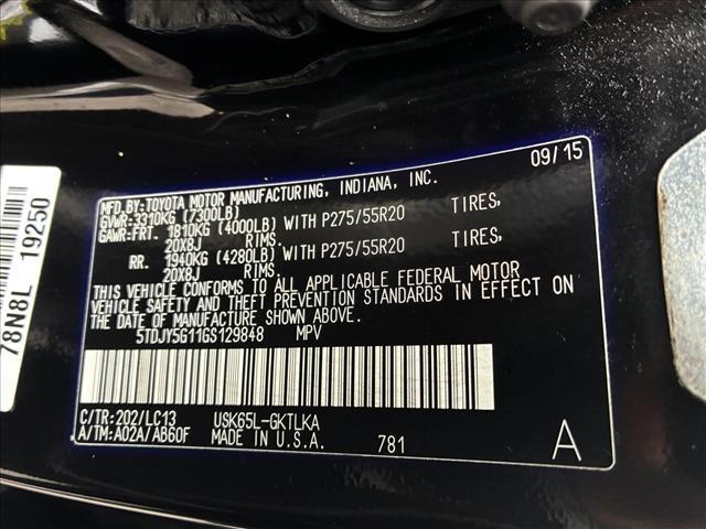 2016 TOYOTA SEQUOIA - Image 15