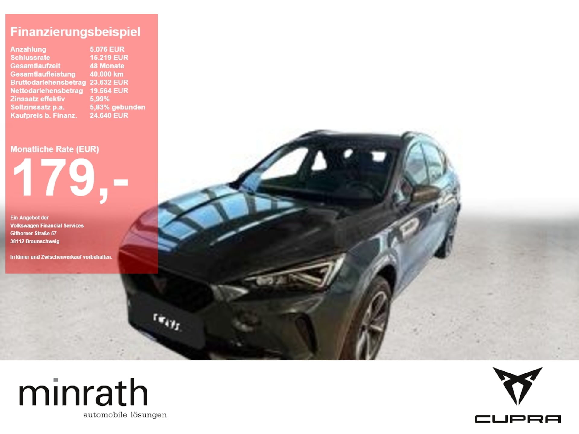 Cupra Formentor 2023 — 1.5 TSI DSG AHK+ACC+LED+NAV+APP+RFK+SHZ
