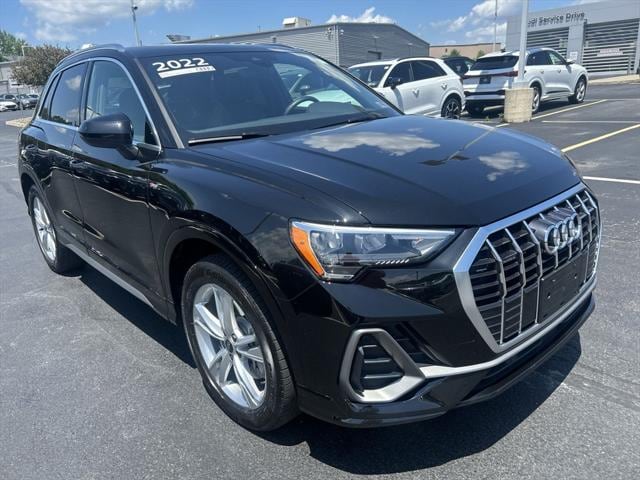 Used 2022 Audi Q3 S Line Premium with VIN WA1DECF32N1134803 for sale in Plains Township, PA
