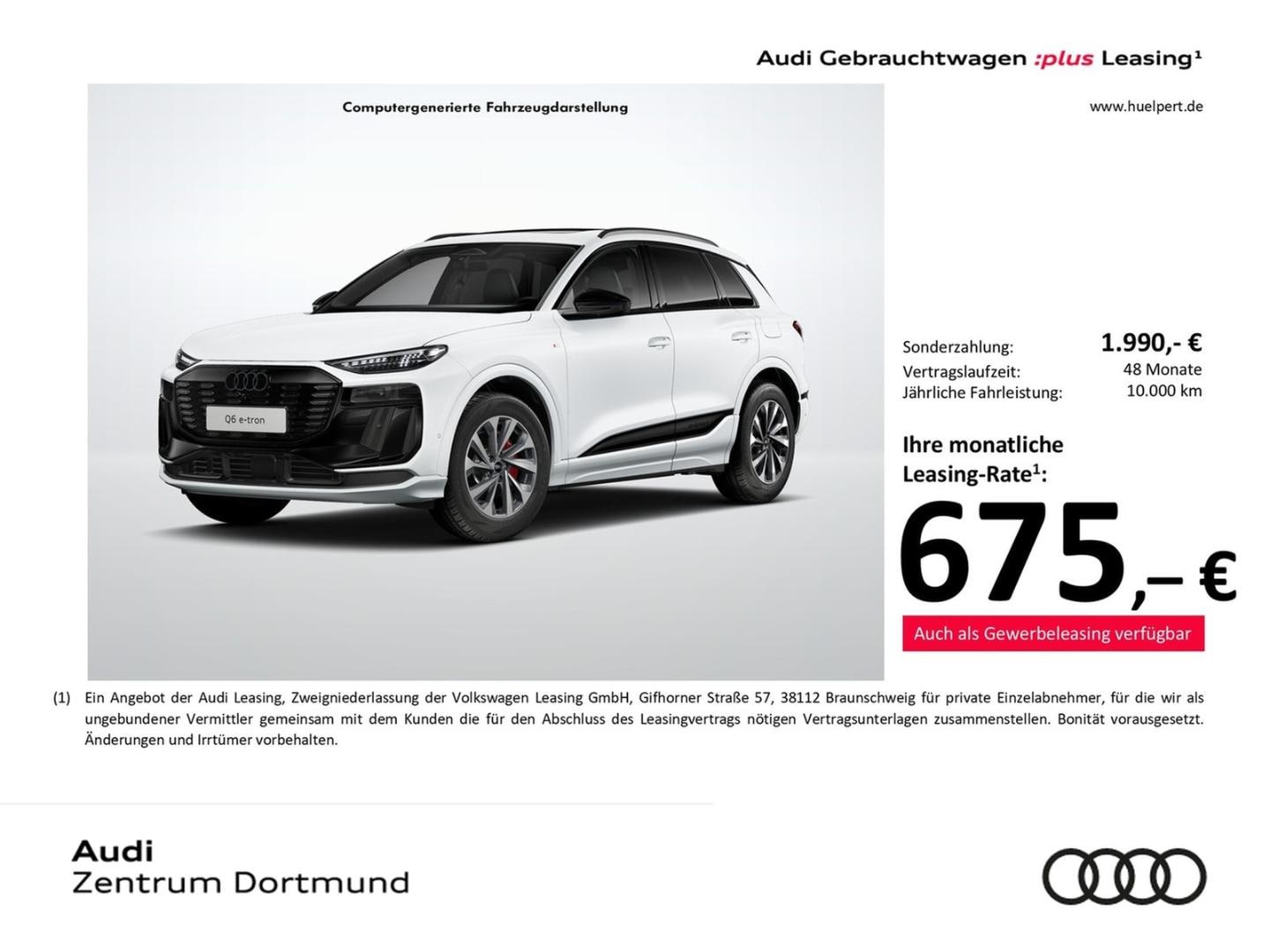 Bild über Audi Q6 SUV e-tron S line business e-tron performance 225 kW - für weitere Informationen kontaktieren Sie den Audi Partner