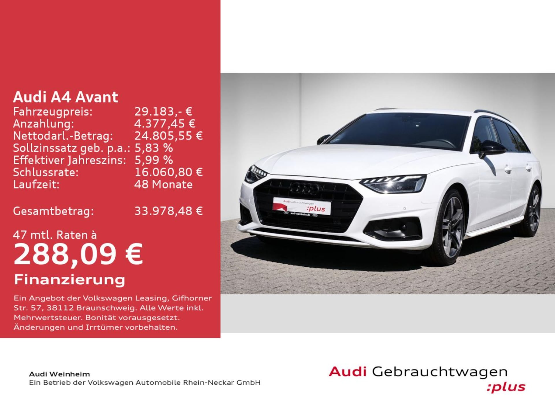 Audi A4 Avant Advanced