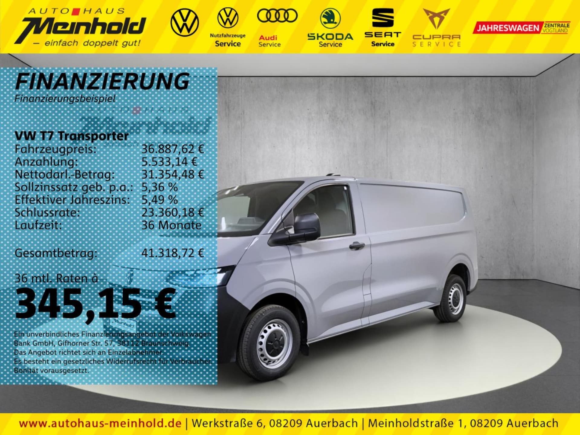 Volkswagen Transporter Kasten langer Radstand
