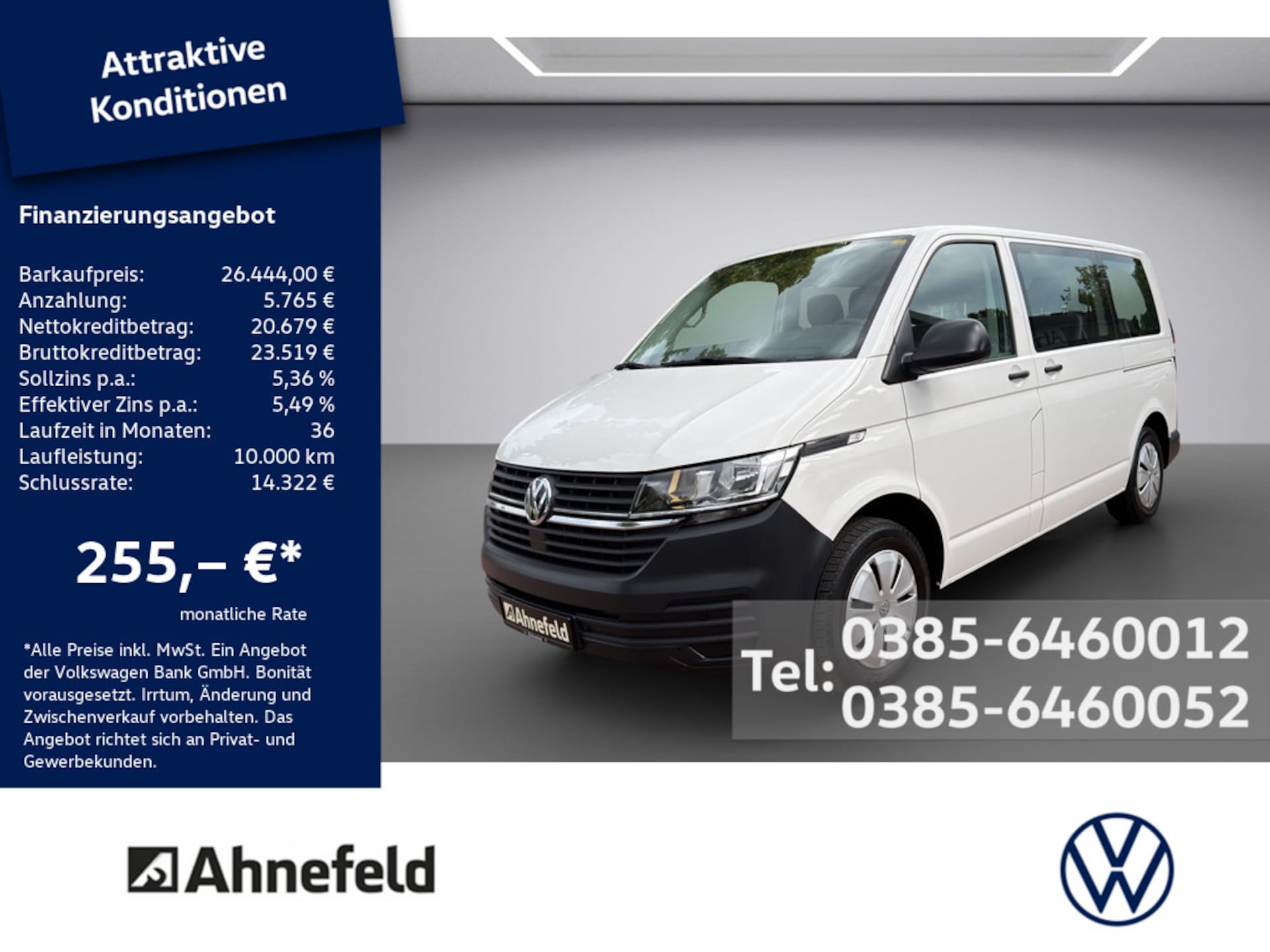Volkswagen T6.1 Transporter Kombi kurzer Radstand