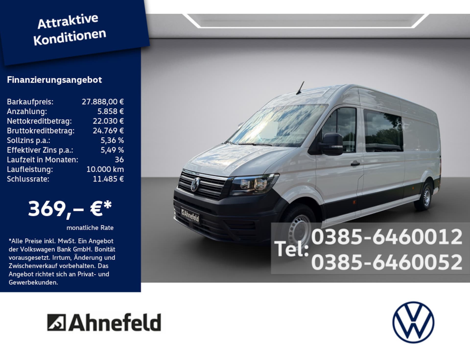 Volkswagen Crafter Kasten langer Radstand
