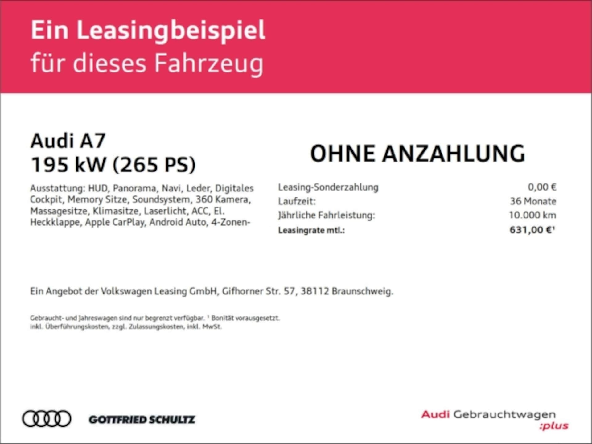 Audi A7 Sportback TFSI e