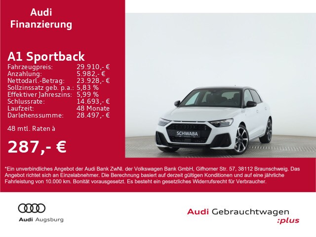 Image about Audi A1 Sportback S line 40 TFSI S tronic