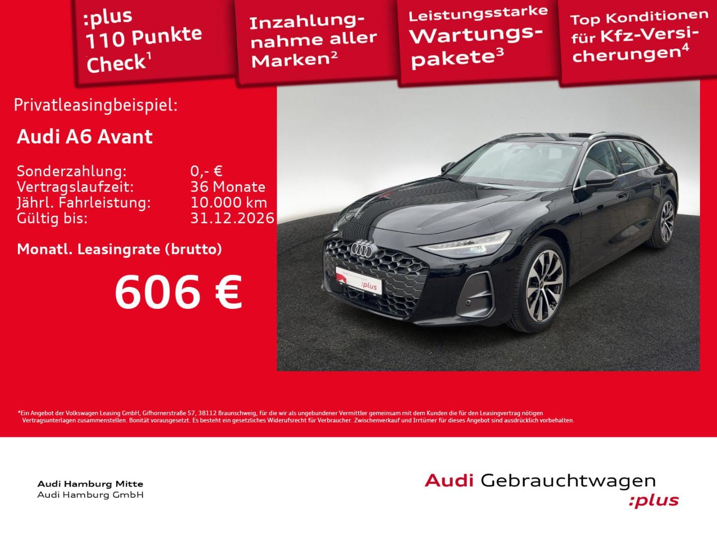 Bild über Audi A6 Avant TFSI 150 kW S tronic - für weitere Informationen kontaktieren Sie den Audi Partner