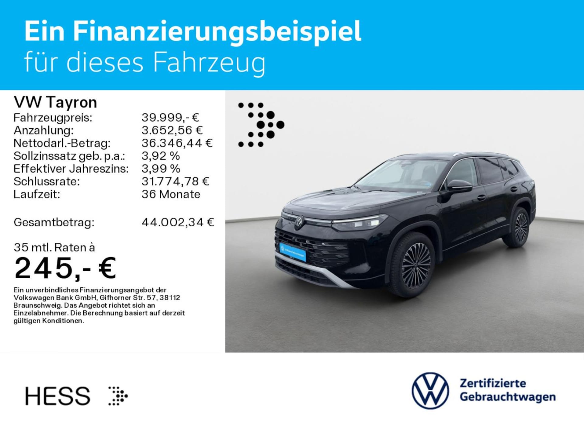 Volkswagen Tayron Elegance