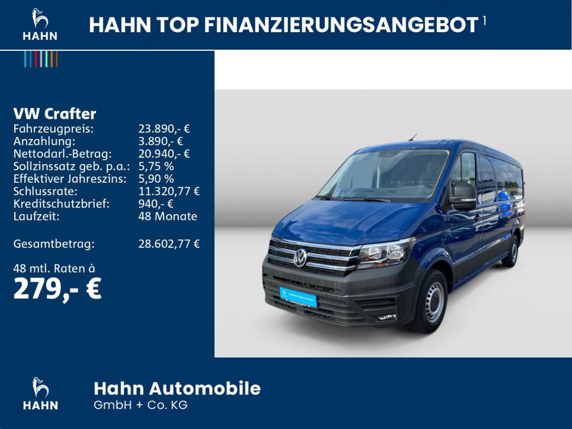 Volkswagen Crafter Kasten mittlerer Radstand