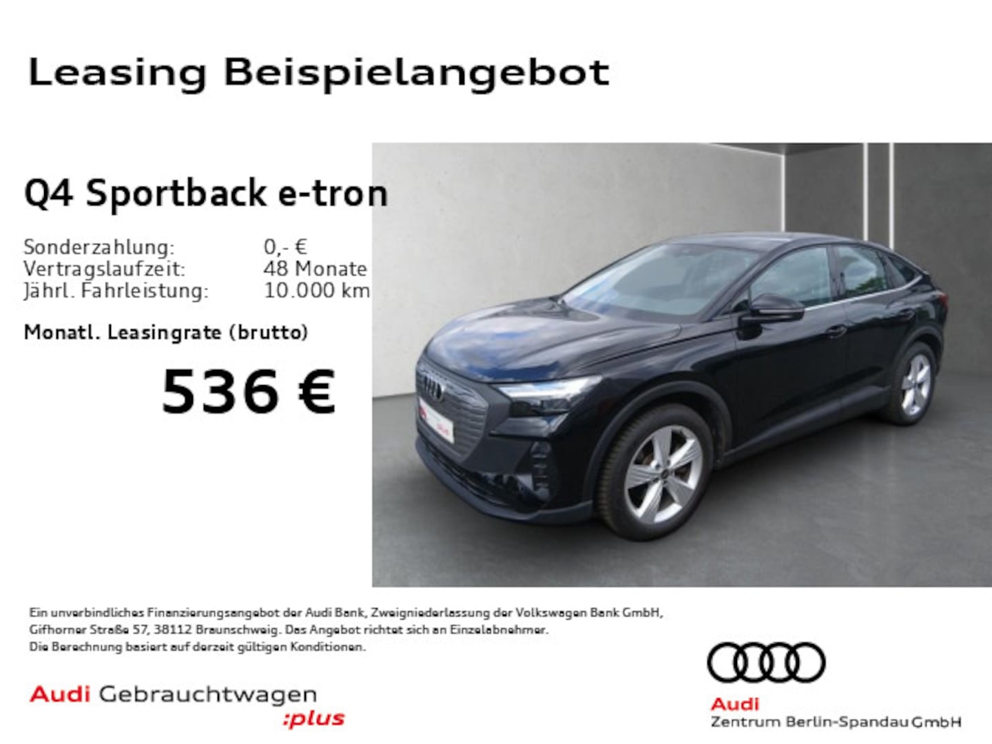 Bild über Audi Q4 Sportback e-tron 35 e-tron - für weitere Informationen kontaktieren Sie den Audi Partner