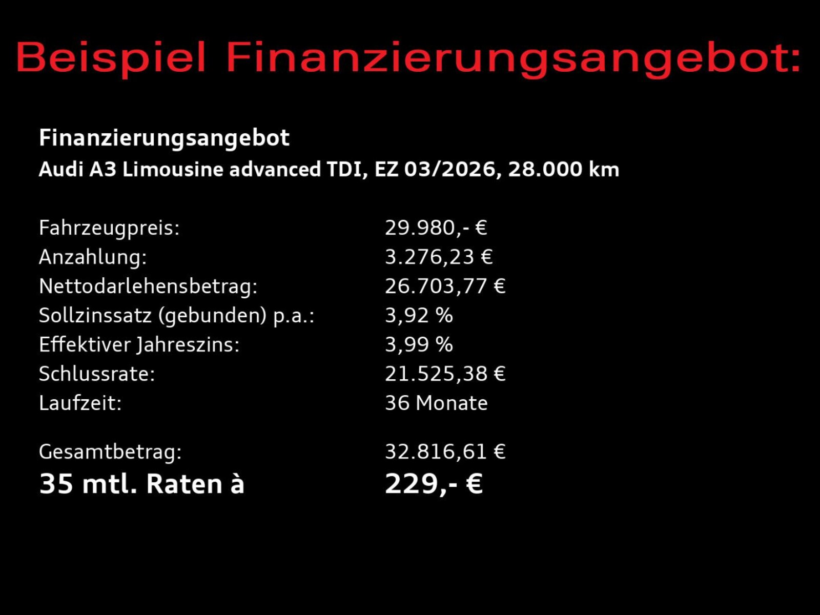 Audi A3 Limousine – Bild 4